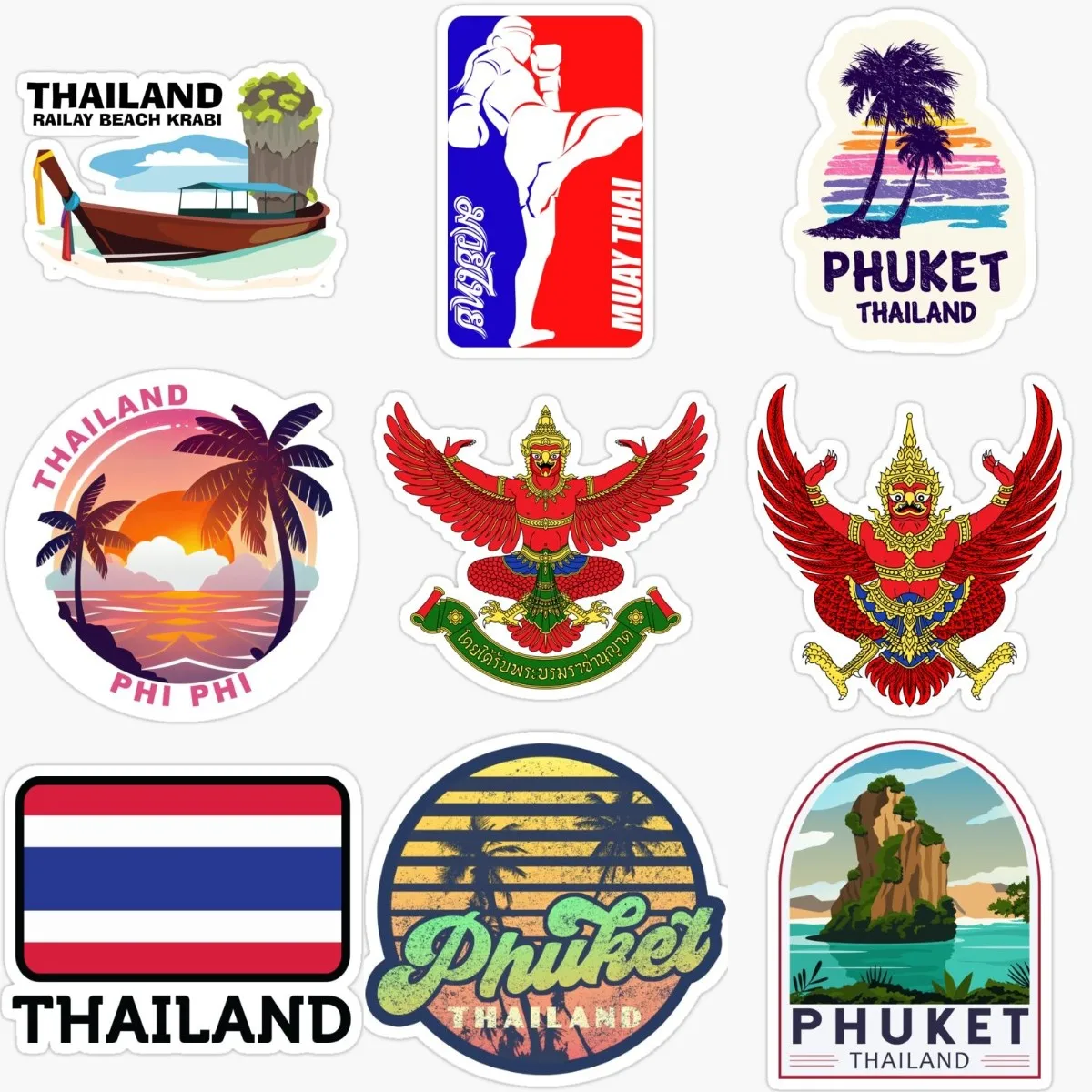 Car Accessories Thailand - T 태국 국기 풍경 엠블럼 크리