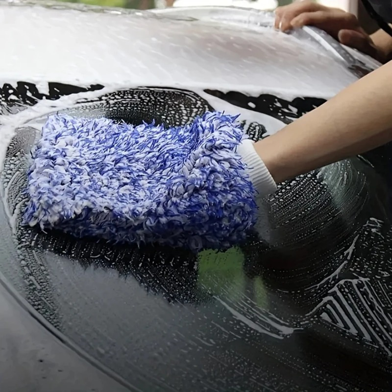 Car Accessories You Must Have - 고밀도 자동차 세척 장갑 2개 -