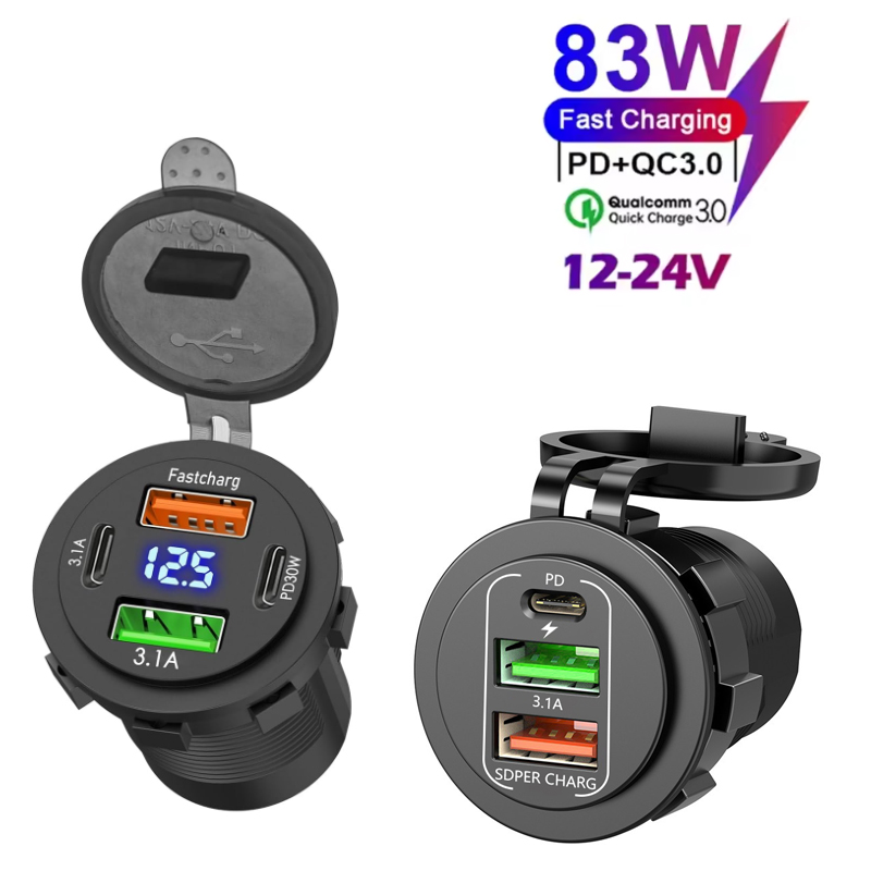 Car Accessories Thailand - 신형 3/4 포트 듀얼 PD 듀얼