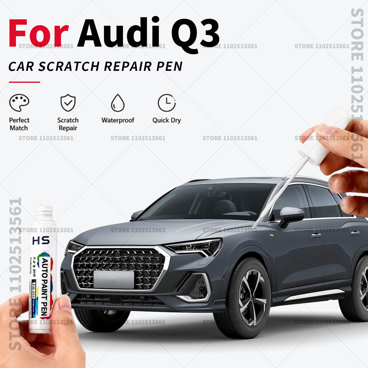Car Scratch Remover Pen - 터치업 페인트 펜 – 아우디 Q3