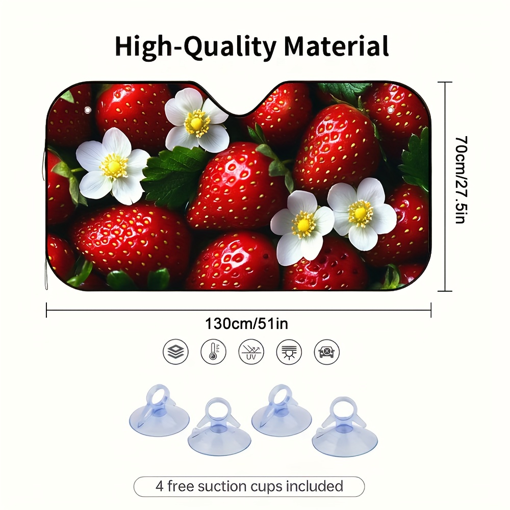 1pc 딸기와 꽃 자동차 선바이저는 다양한 자동차 모델 - Car Accessories You Must Have 리뷰 및 가격