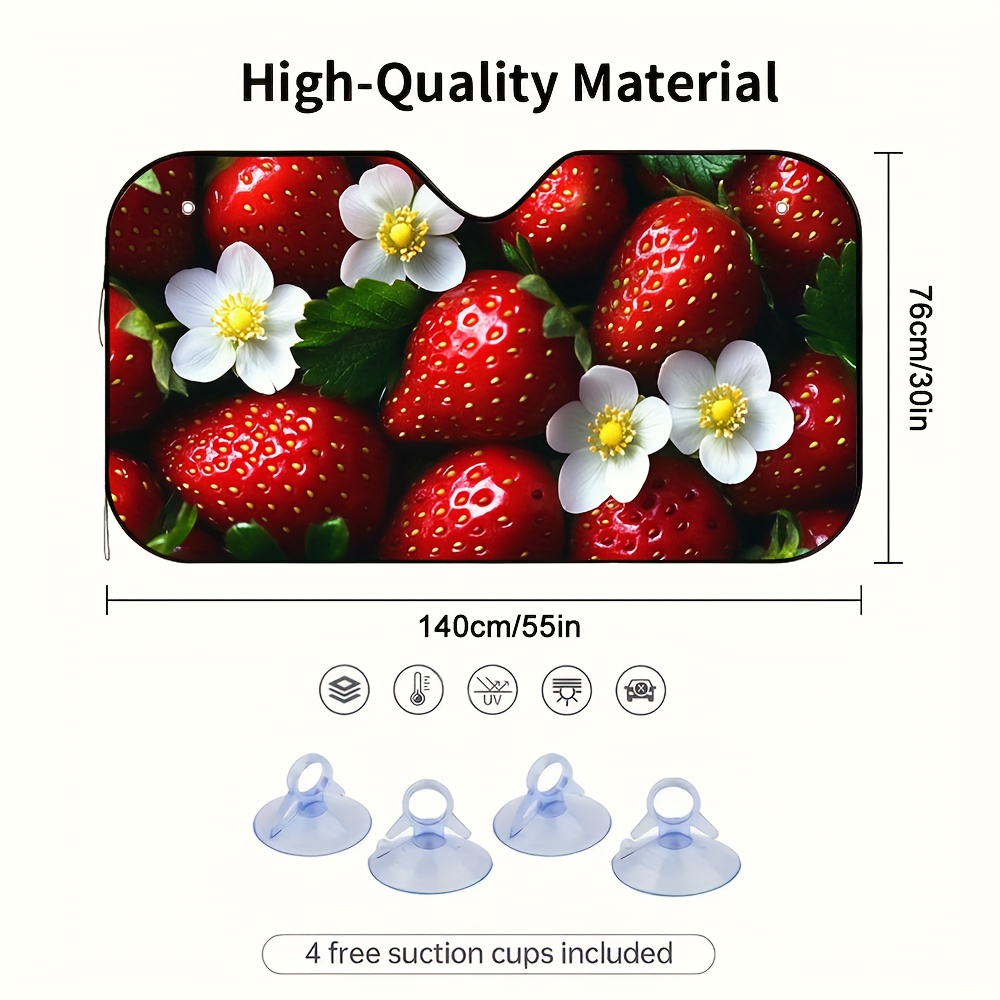 1pc 딸기와 꽃 자동차 선바이저는 다양한 자동차 모델 - Car Accessories You Must Have 리뷰 및 가격