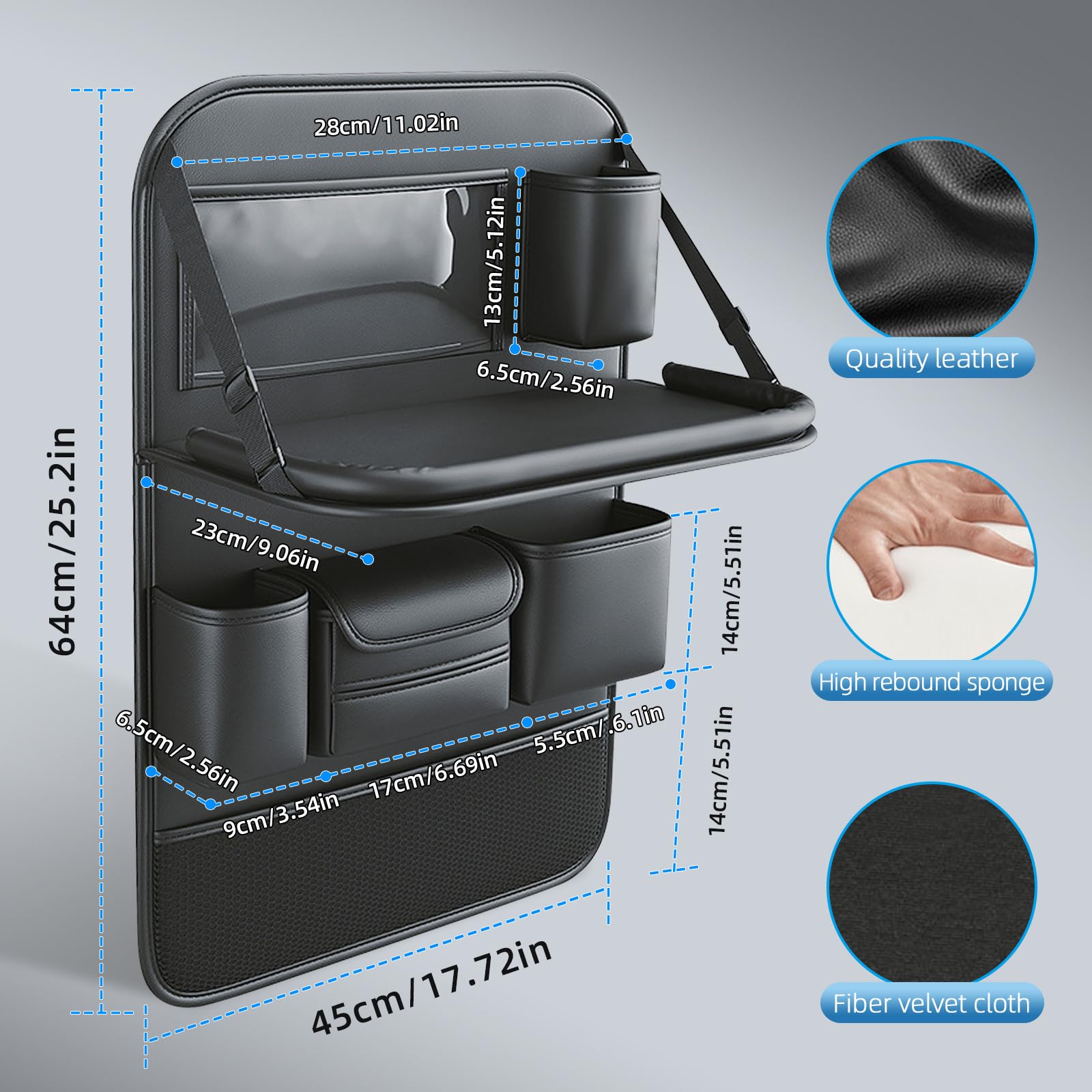 카시트 등받이 정리함, 다기능 뒷좌석 수납 가방 (접이 - Back Seat Car Table 리뷰 및 가격
