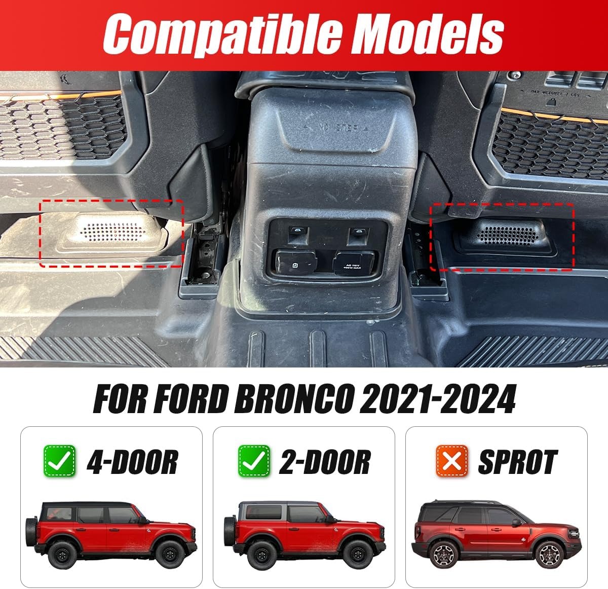 포드 브롱코 2024 2023 2022 2021 차량  - Car Accessories Under 100 리뷰 및 가격