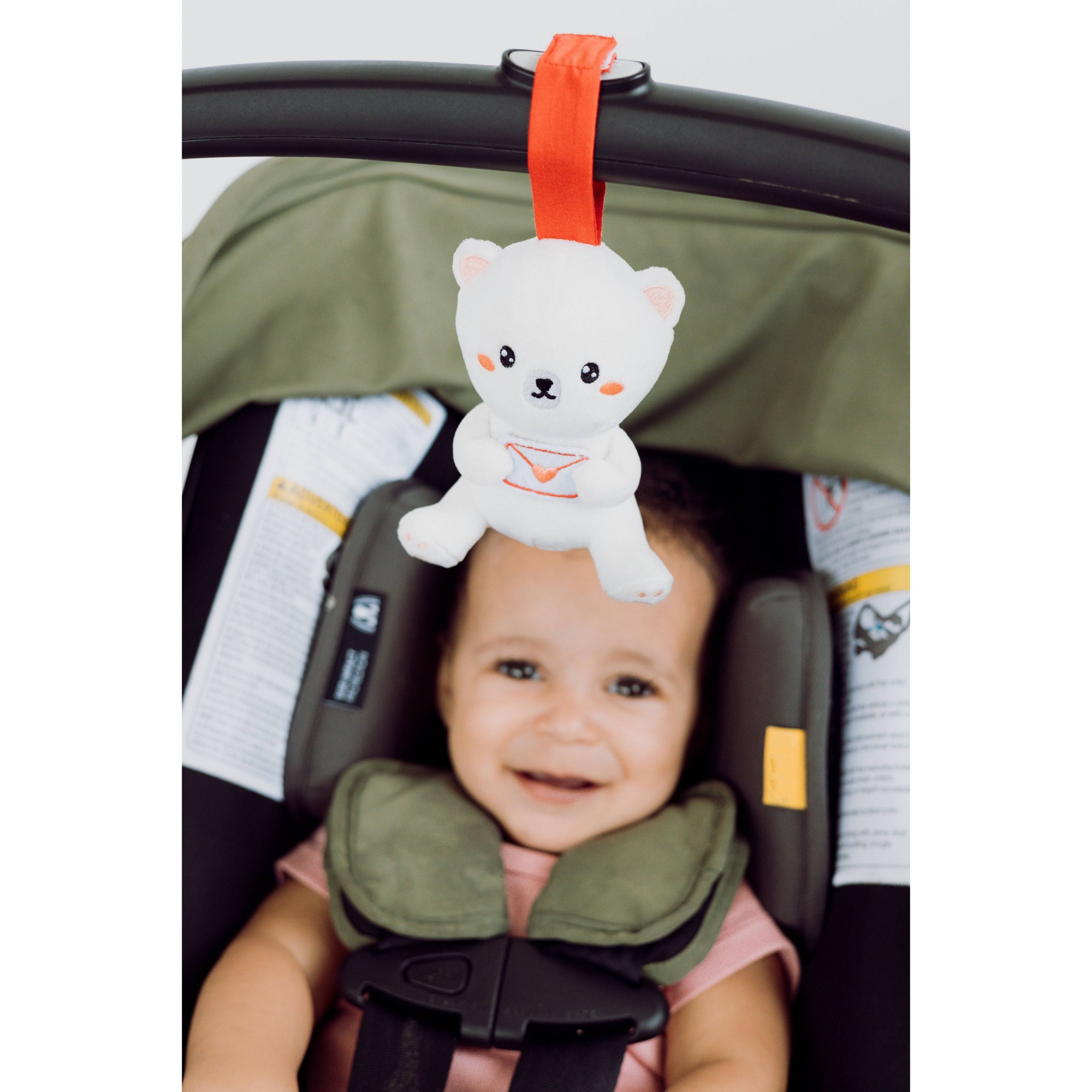 곰 인형 유모차 장난감 폴리에스터 유아용 카시트 이동  - Car Accessories For Baby 리뷰 및 가격