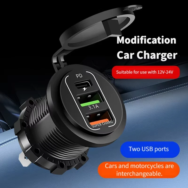신형 3/4 포트 듀얼 PD 듀얼 QC 3.0 USB  - Car Accessories Thailand 리뷰 및 가격