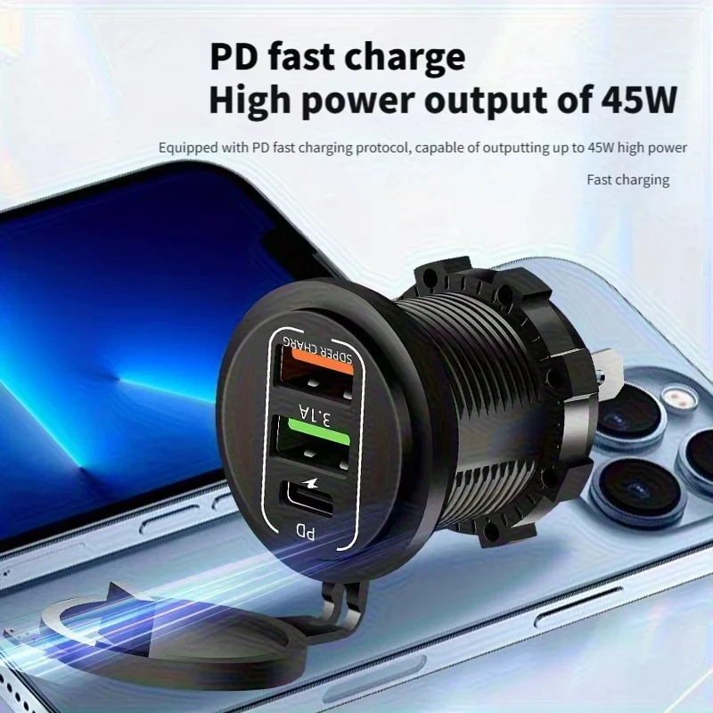 신형 3/4 포트 듀얼 PD 듀얼 QC 3.0 USB  - Car Accessories Thailand 리뷰 및 가격