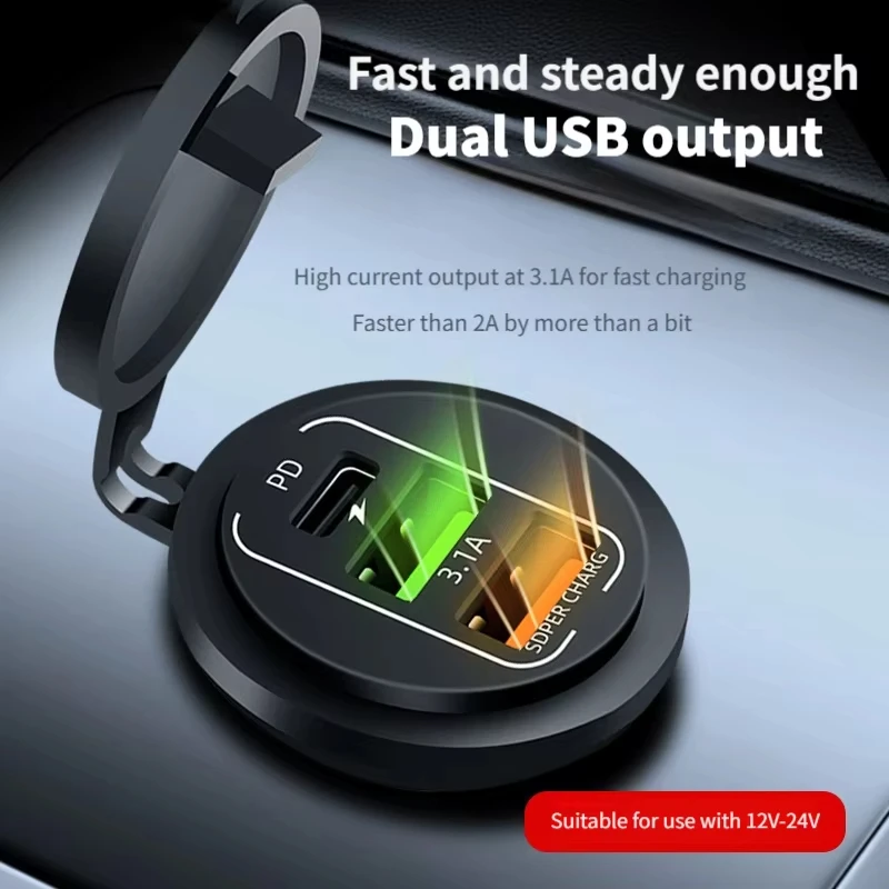 신형 3/4 포트 듀얼 PD 듀얼 QC 3.0 USB  - Car Accessories Thailand 리뷰 및 가격