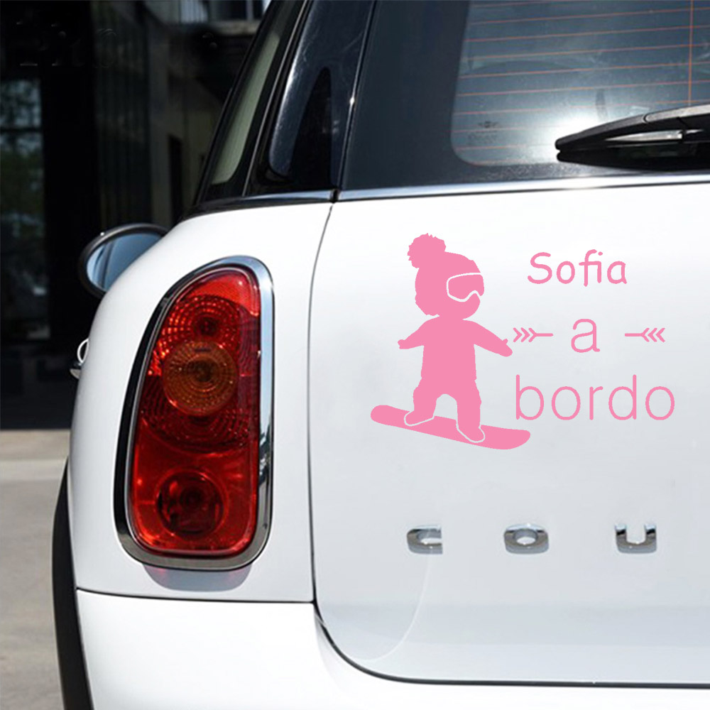 1pc 비닐 아기 bordo 다채로운 자동차 스티커 자 - Car Accessories For Baby 리뷰 및 가격