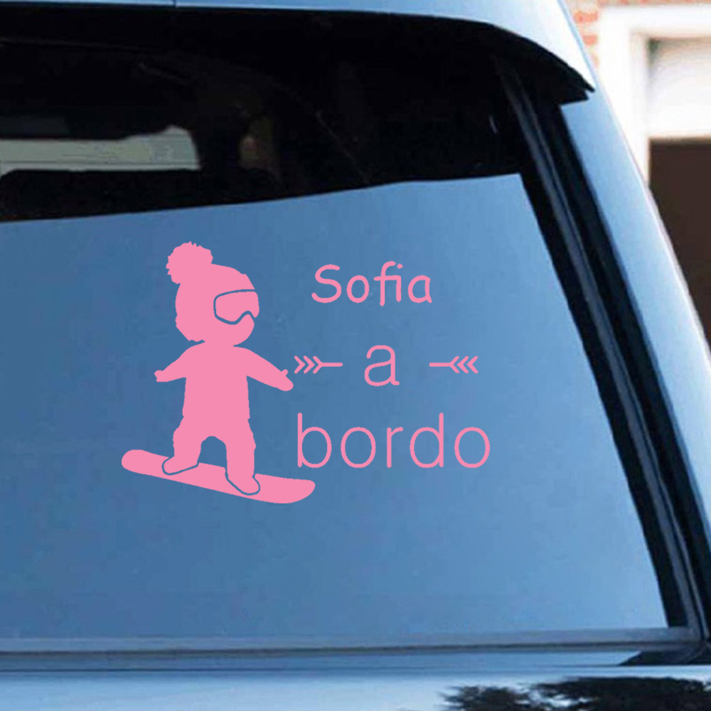 1pc 비닐 아기 bordo 다채로운 자동차 스티커 자 - Car Accessories For Baby 리뷰 및 가격