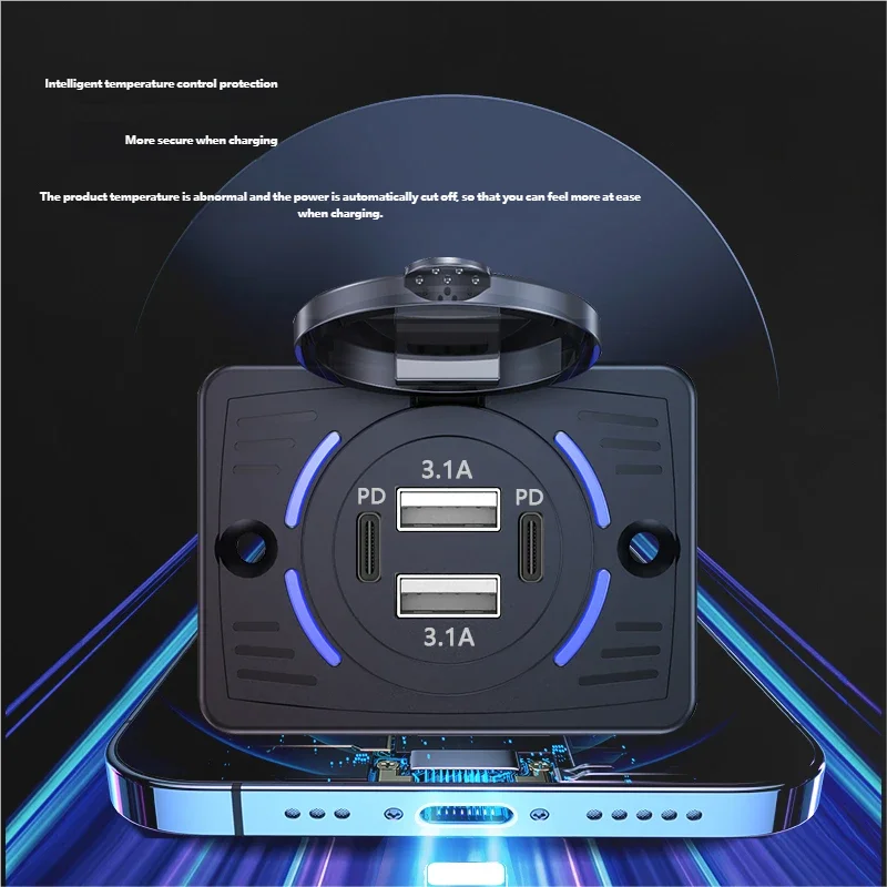 12V-24V 듀얼 USB QC3.0 PD 3.1A/2 - Car Accessories Thailand 리뷰 및 가격