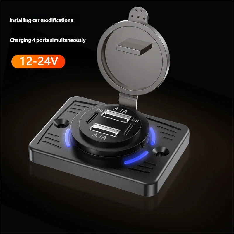 12V-24V 듀얼 USB QC3.0 PD 3.1A/2 - Car Accessories Thailand 리뷰 및 가격