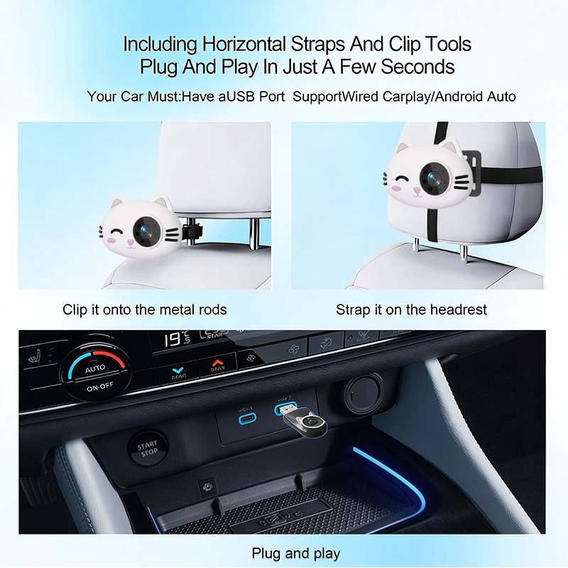 캐빈 케어 어댑터 무선 카플레이 HD 카메라 포함 유아 - Car Accessories For Baby 리뷰 및 가격