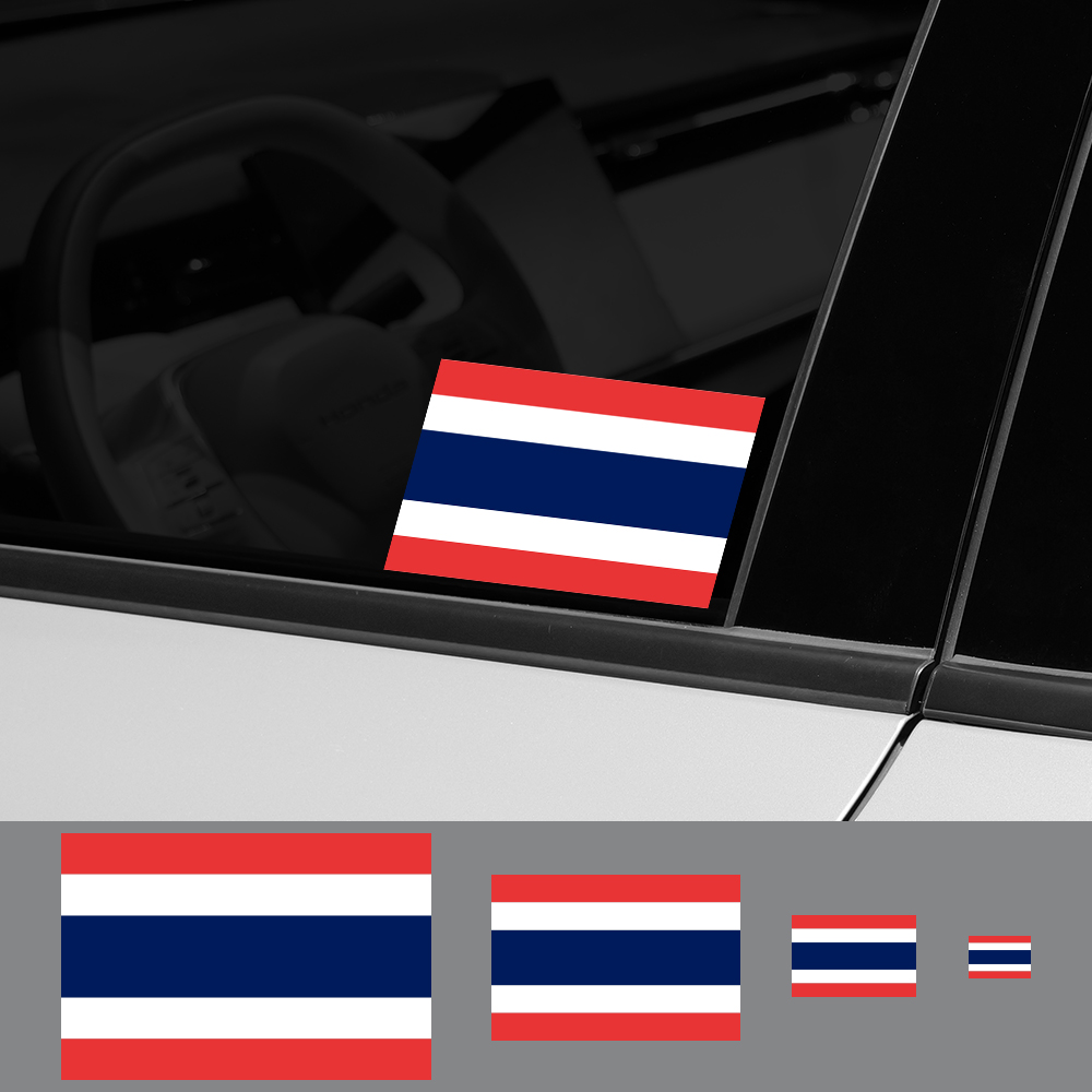 태국 국기 자동차 스티커, 자동차 오토바이 장식 PVC - Car Accessories Thailand 리뷰 및 가격