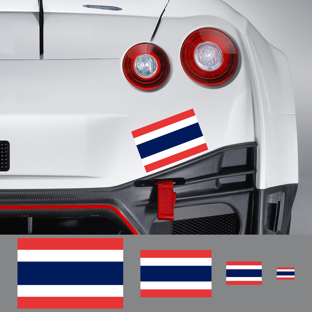 태국 국기 자동차 스티커, 자동차 오토바이 장식 PVC - Car Accessories Thailand 리뷰 및 가격