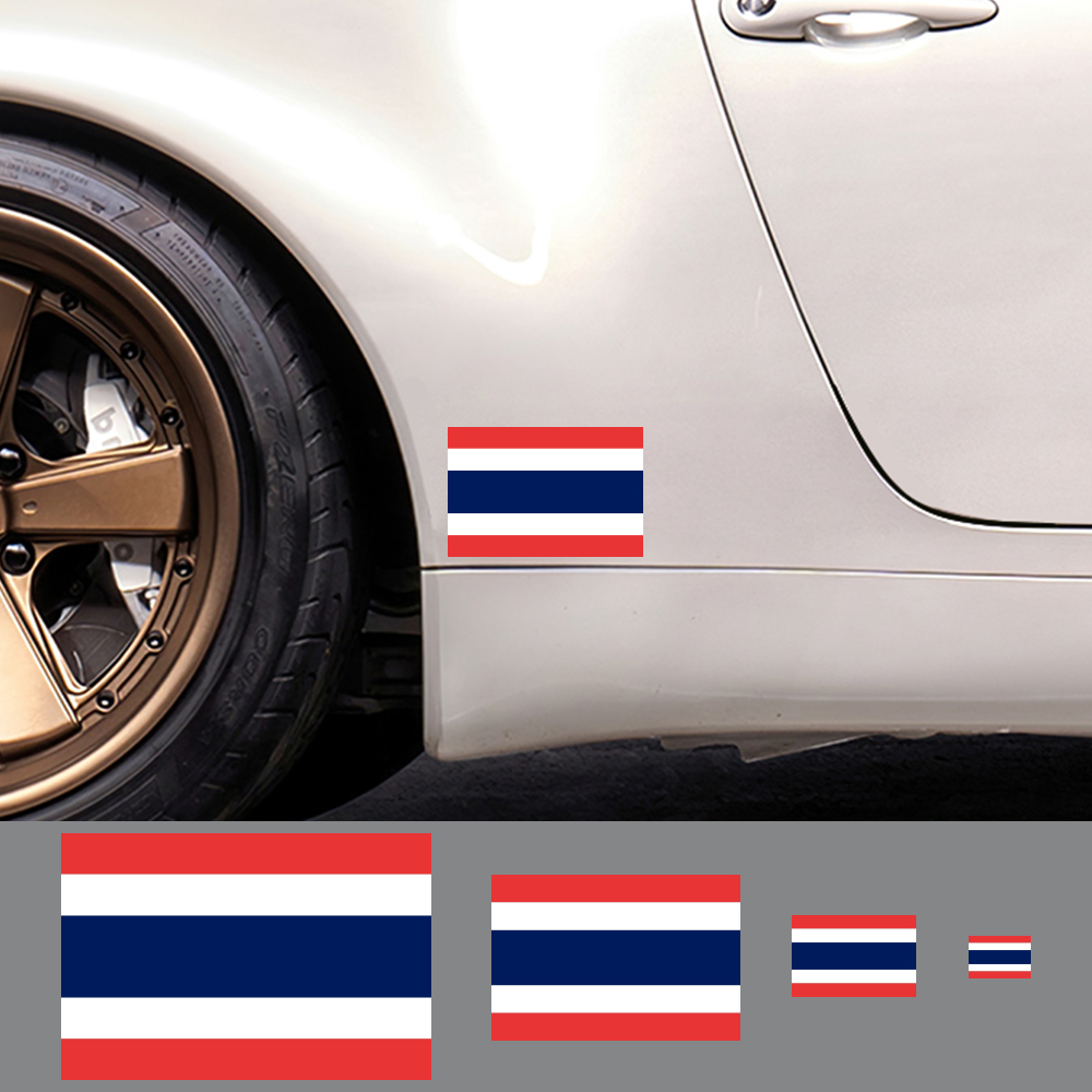 태국 국기 자동차 스티커, 자동차 오토바이 장식 PVC - Car Accessories Thailand 리뷰 및 가격