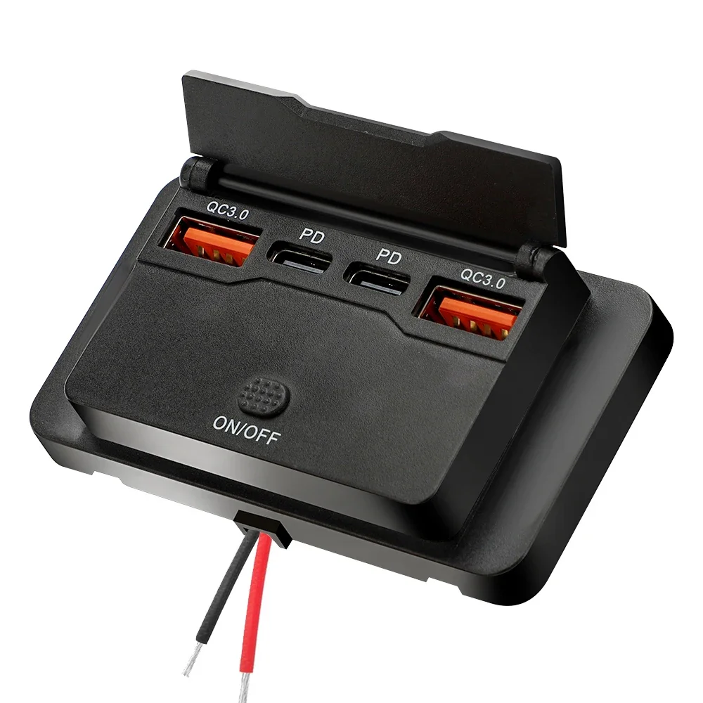 스위치가 있는 차량용 충전기 소켓 어댑터, 2-4포트  - Car Accessories Thailand 리뷰 및 가격